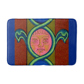 1600-talets ansikte-utskrift badrumsmatta