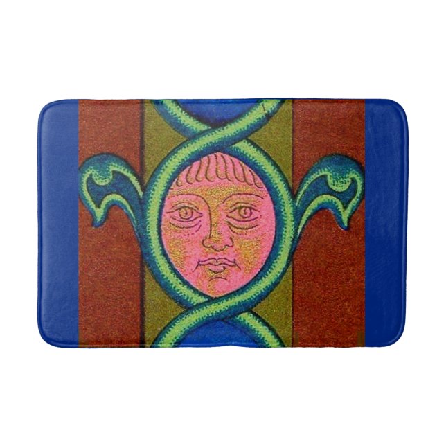 1600-talets ansikte-utskrift badrumsmatta (Framsidan)