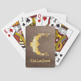 1600-talets keltiska, dekorativa kapital C Casinokort
