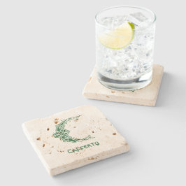 1600-talets keltiska, dekorativa kapital C Stenunderlägg