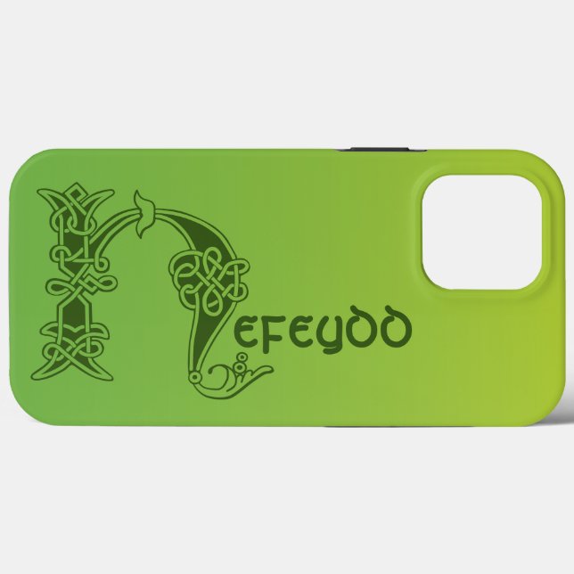 1600-talets keltiska, dekorativa kapital H (Baksida (horisontell))