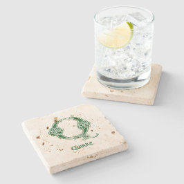 1600-talets keltiska, dekorativa kapital Q Stenunderlägg