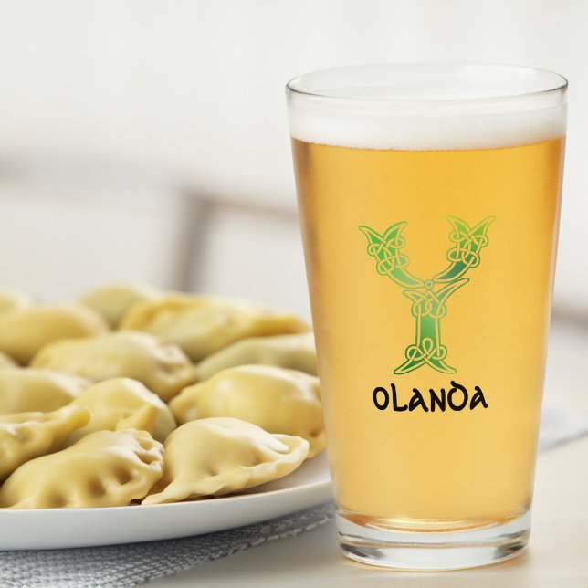 1600-talets keltiska, dekorativa kapital Y Glaskopp (Skapare uppladdad)