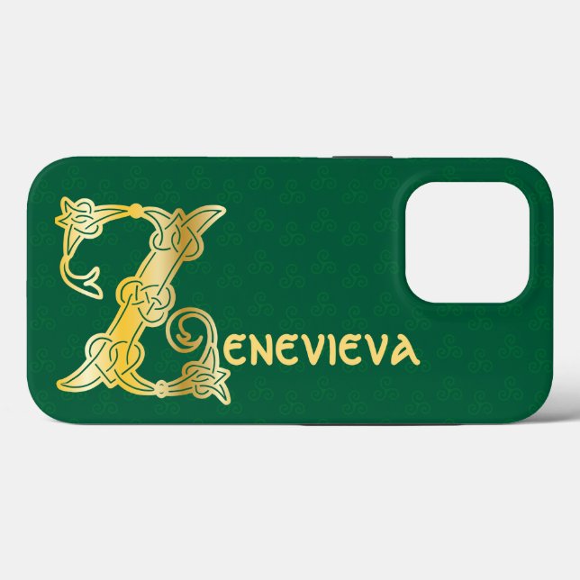 1600-talets keltiska, dekorativa kapital Z (Baksida (horisontell))