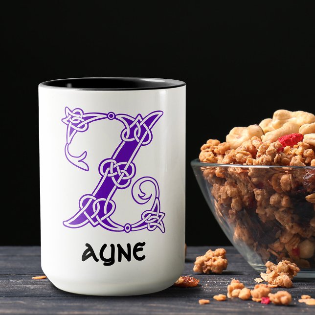 1600-talets keltiska, dekorativa kapital Z Mugg (Skapare uppladdad)