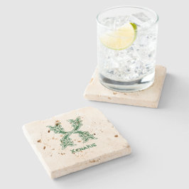 1600-talets keltiska, dekorativa versaler X Stenunderlägg