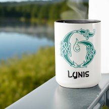 1600-talets keltiska Knot Decorative Capital G