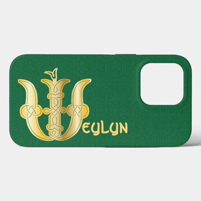 1600-talets keltiska Knot Decorative Capital W (Baksida (horisontell))