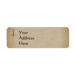 1600-talets upphörande/professionellt ord returadress etikett