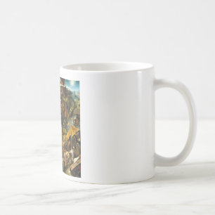 1600-tals holländsk konst & berömdt ordspråk kaffemugg