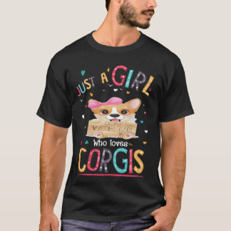 160 Bara en flicka som Kärlek Corgi T Shirt