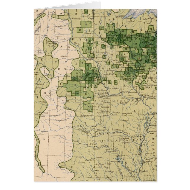 160 råg/kvadratmil hälsningskort (Framsidan)