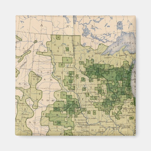 160 råg/kvadratmil magnet (Framsidan)