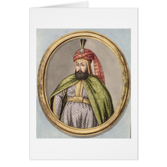 1612-40) Sultan för Amurath (Murad) dropp Hälsningskort (Framsidan)