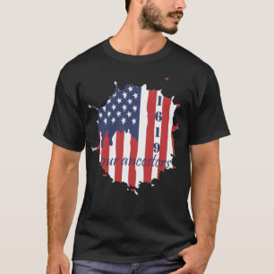 1619 vår förfäder Amerika flagga T Shirt