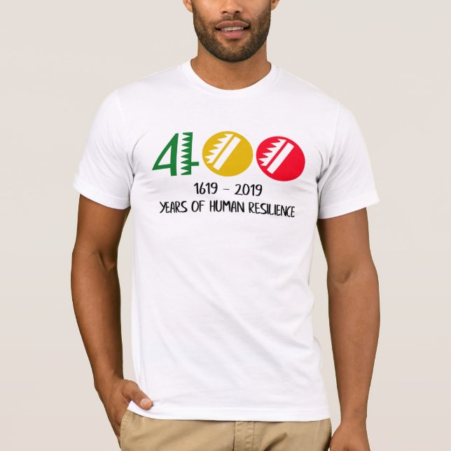 1619 Vårt 400-åriga projekt för anhängare T Shirt (Framsida)