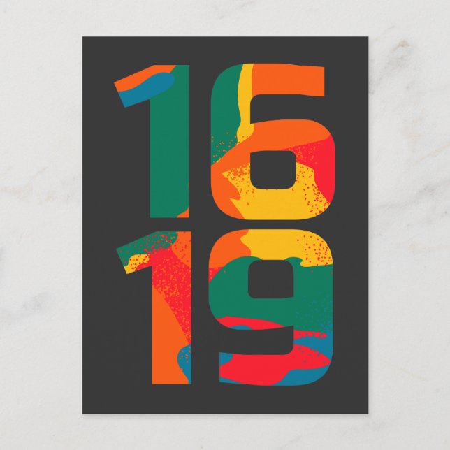 1619 Vårt Pride Afrikas svarta historia Vykort (Framsida)