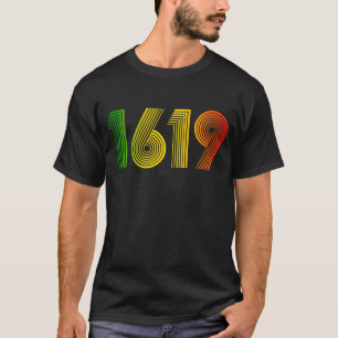 1619 Vintagens svarta historik Månad våra förfäder T Shirt