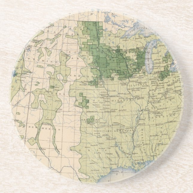 161 Korn/kvadratmil Underlägg Sandsten (Framsidan)