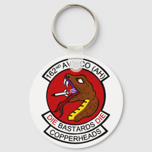 162nd Avn Co. (AH) Kopparhuvuden Nyckelring