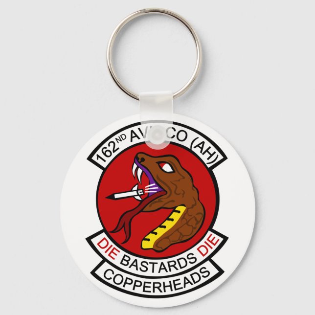 162nd Avn Co. (AH) Kopparhuvuden Nyckelring (Framsida)