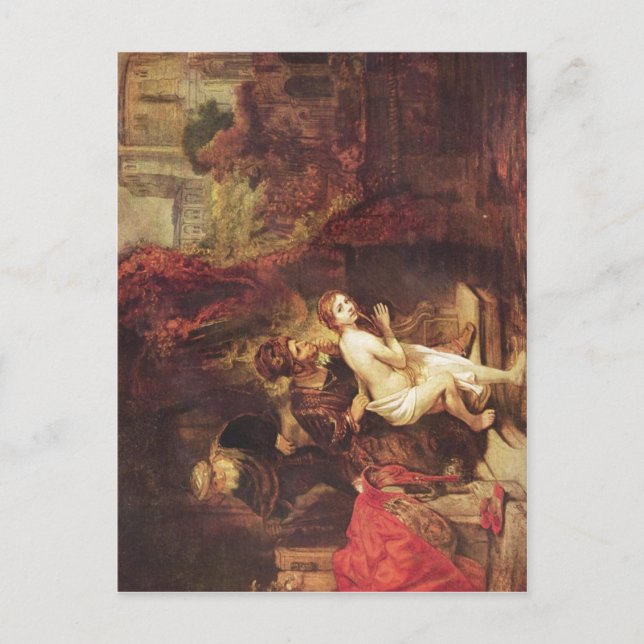 1647 Rembrandt - Susanna und die beiden Alten Remb Vykort (Framsida)