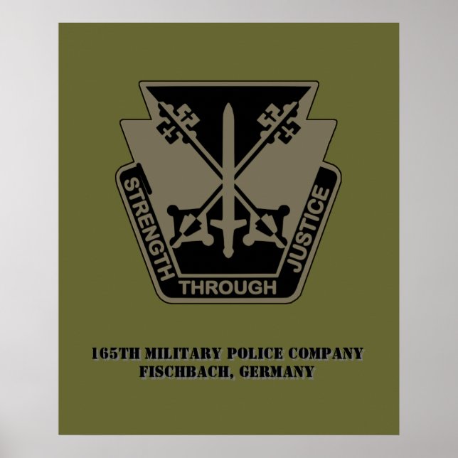 165:e militära poliskommittén Poster (Framsidan)