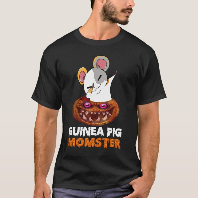 165 Guineas Gris Momster Halloween T Shirt (Framsida)