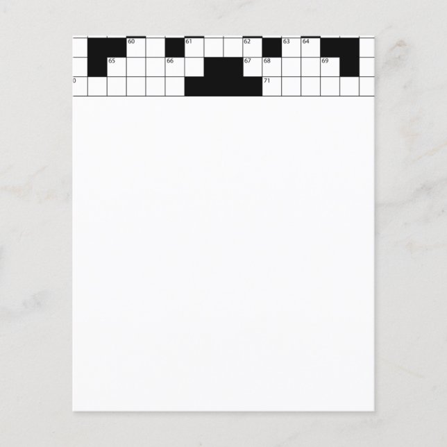16640-korsordsvektor CROSSWORD PUZZLE VEC Flygblad (Framsidan)