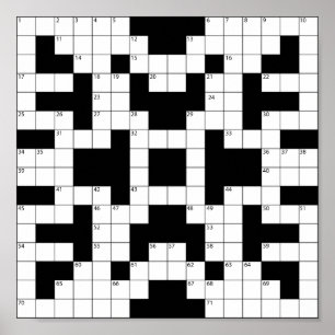 16640-korsordsvektor CROSSWORD PUZZLE VEC Poster