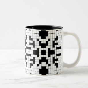 16640-korsordsvektor CROSSWORD PUZZLE VEC Två-Tonad Mugg