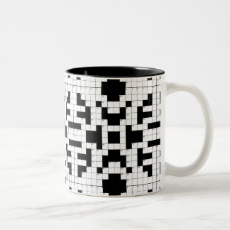 16640-korsordsvektor CROSSWORD PUZZLE VEC Två-Tonad Mugg