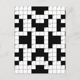 16640-korsordsvektor CROSSWORD PUZZLE VEC Vykort
