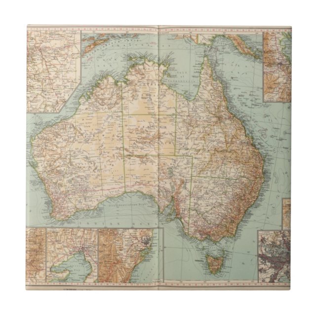 16667 Australien Kakelplatta (Framsidan)