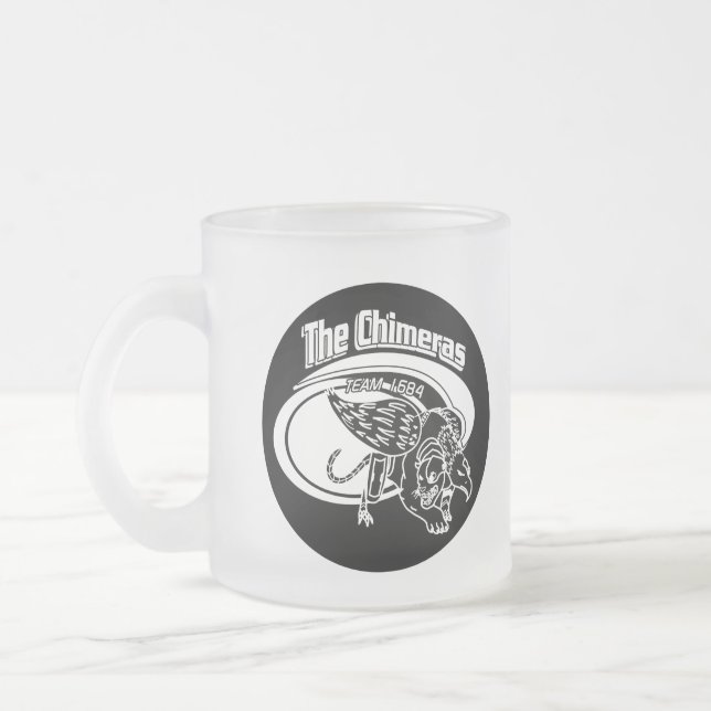 1684 Frosted Black Logotyp mugg - 2 storlekar (Vänster)