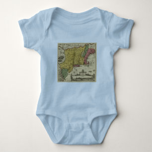 1685 Karta - Nya Belgien, Nya världen, Nya England T-shirt
