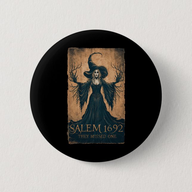 1692 De missade en halloween feminist Witch Tria Knapp (Framsida)