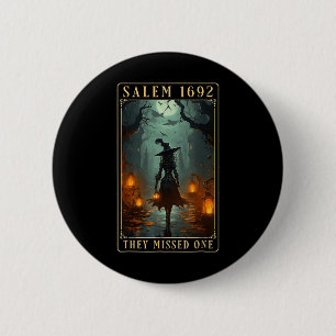 1692 De missade en Halloween Witch Knapp