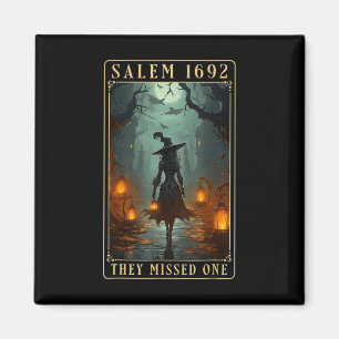 1692 De missade en Halloween Witch Magnet