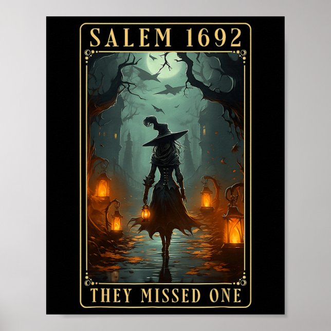1692 De missade en Halloween Witch Poster (Framsidan)