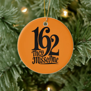 1692 De missade en häxa Halloween spöklik säsong Julgransprydnad Keramik