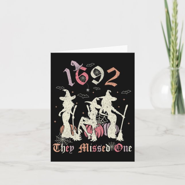 1692 De missade en Salem Du missade en Hallowee Kort (Framsida)