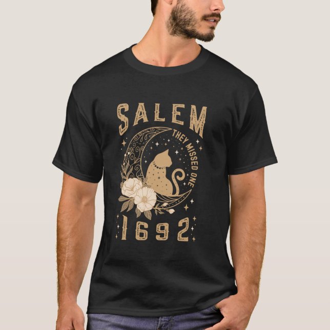 1692 De missade en Shirt Salem Witch Trials Blac T Shirt (Framsida)
