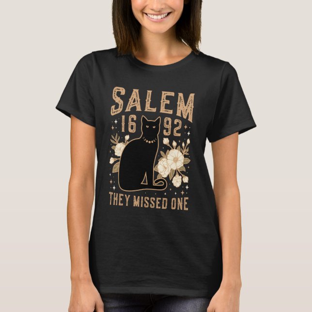 1692 De missade en skjorta Salem Witch Trials Svar T Shirt (Framsida)