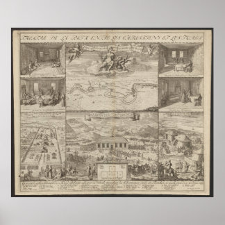 1699 Treaty of Karlowitz Plan, Map of the Europe Poster