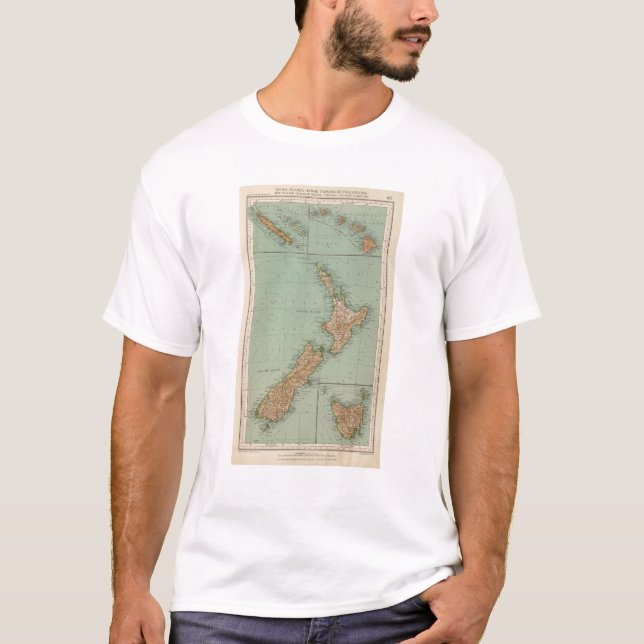 169 nyazeeländskt, Hawaii, Tasmania T Shirt (Framsida)