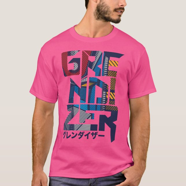169 Teckensnitt för Grendizer T Shirt (Framsida)
