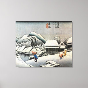 16. 蒲 宿, 広 重 Kanbara-juku, Hiroshige, Ukiyo-e Canvastryck