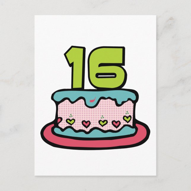 16 Ålderskaka Vykort (Framsida)