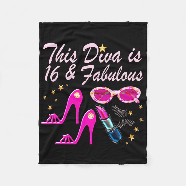 16 ÅR GAMLA PRIMA DONNA FLEECEFILT (Framsidan)